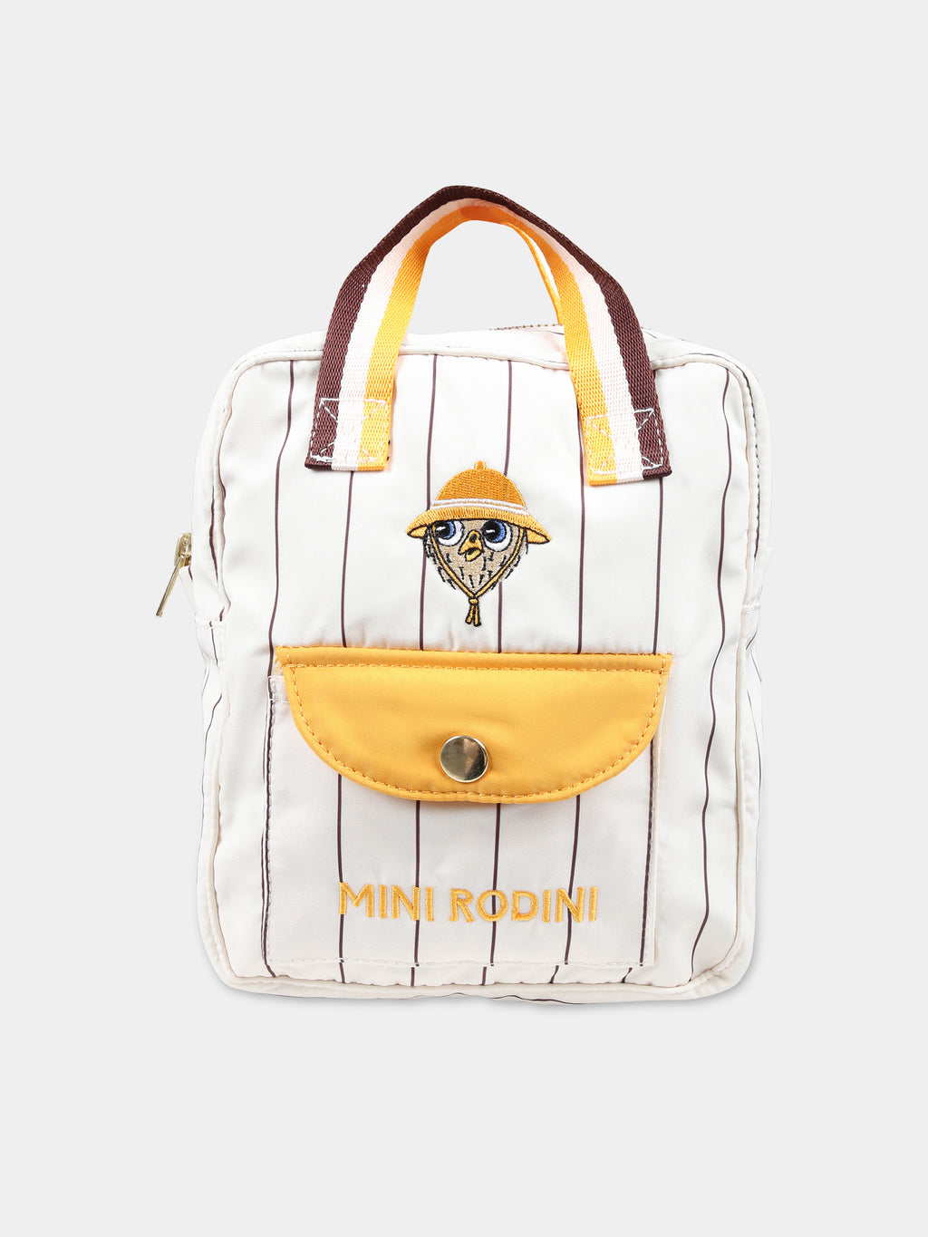 Ivory backpack for kids with owl